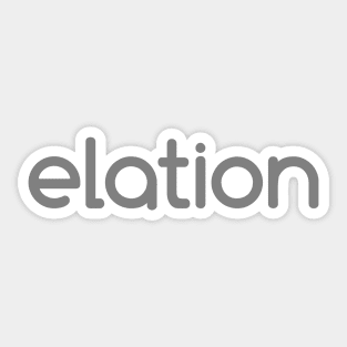 elation grey Sticker